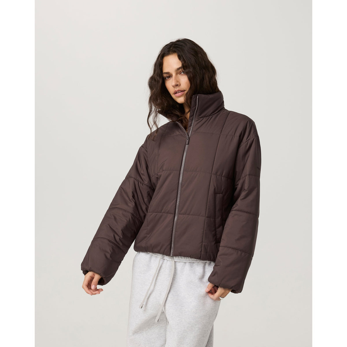 Vuori Womens Canyon Insulated Sporty Jacket - French Roast
