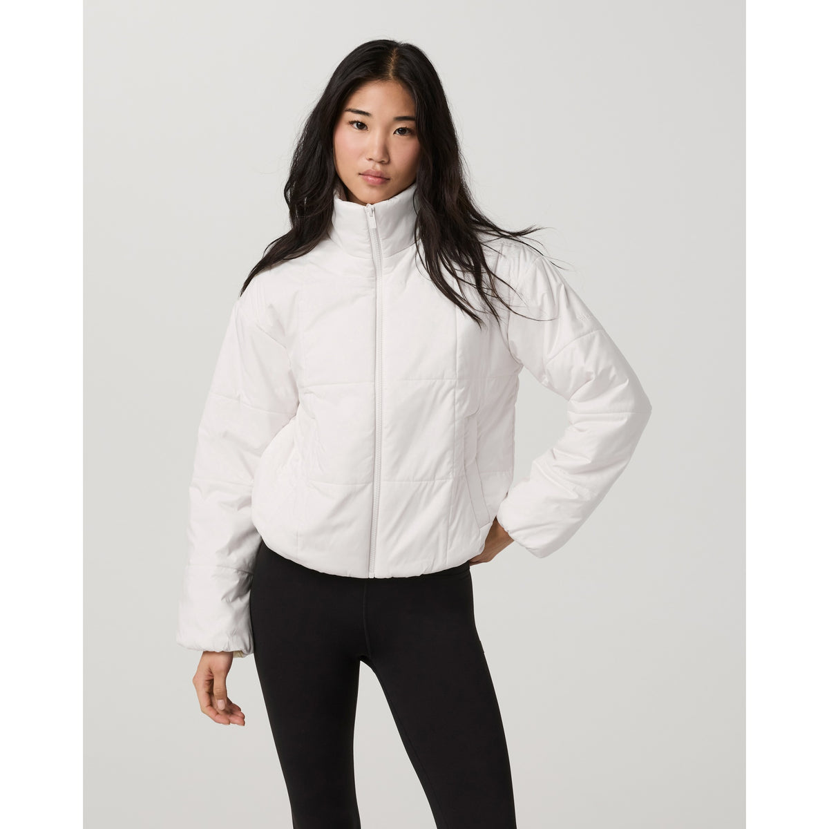 Vuori Womens Canyon Insulated Sporty Jacket - Marshmallow