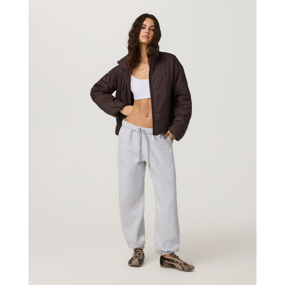 Vuori Womens Canyon Insulated Sporty Jacket - French Roast