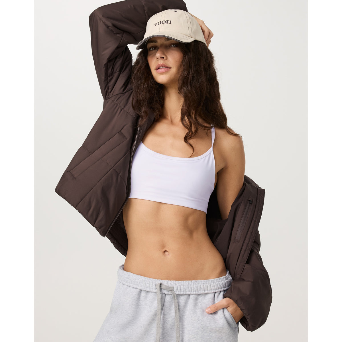 Vuori Womens Canyon Insulated Sporty Jacket - French Roast