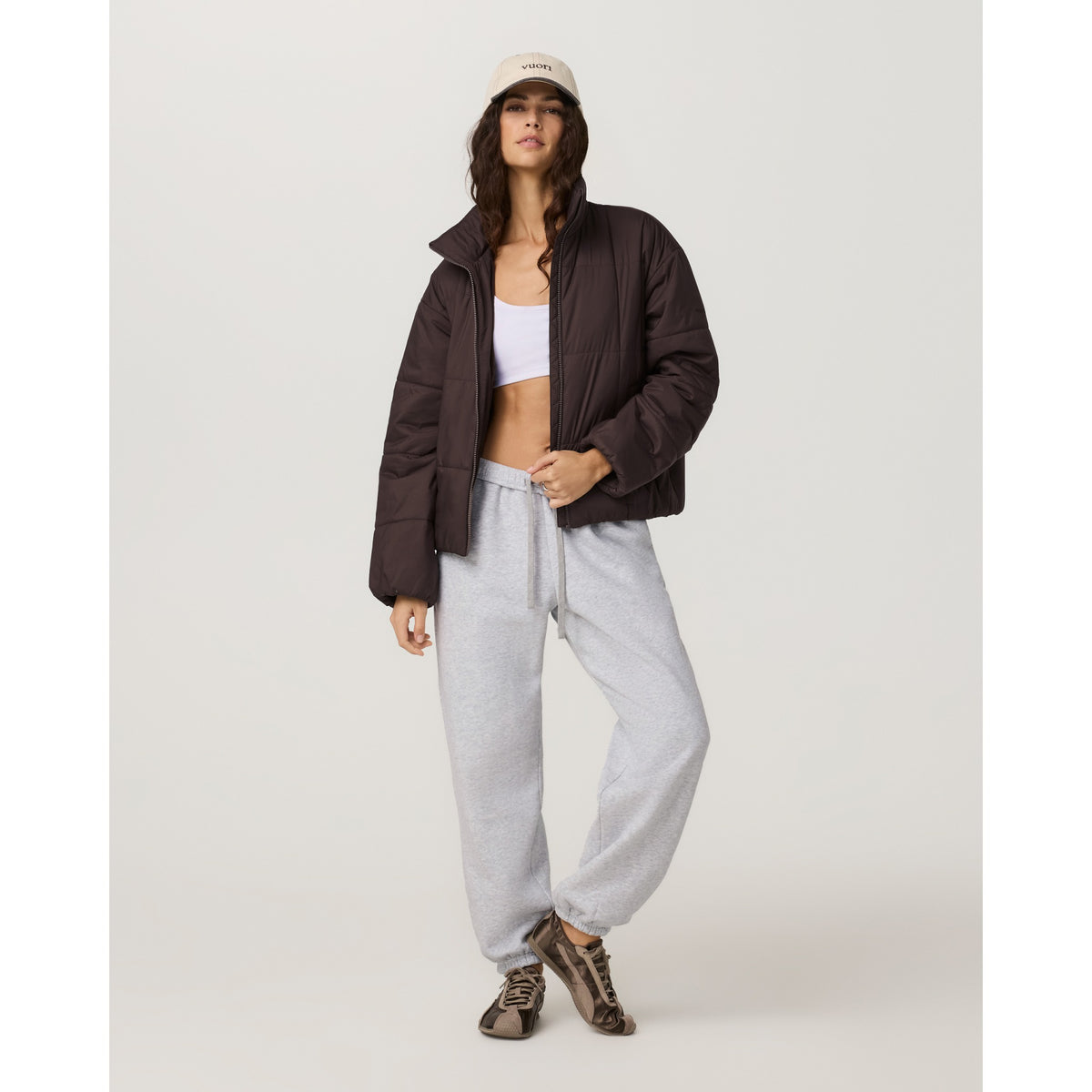 Vuori Womens Canyon Insulated Sporty Jacket - French Roast