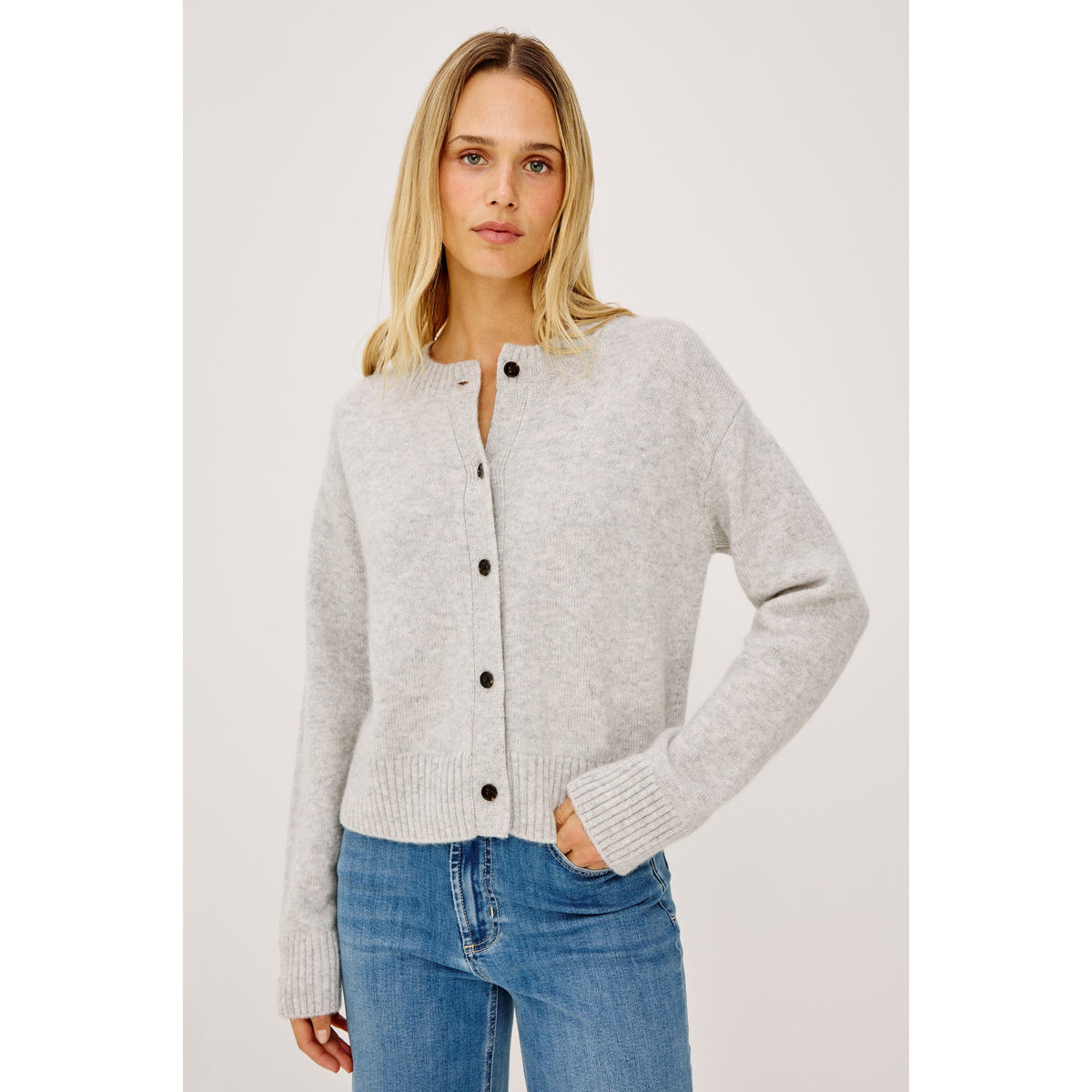 Rails Womens Carre Sweater in Heather Grey - Heather Grey