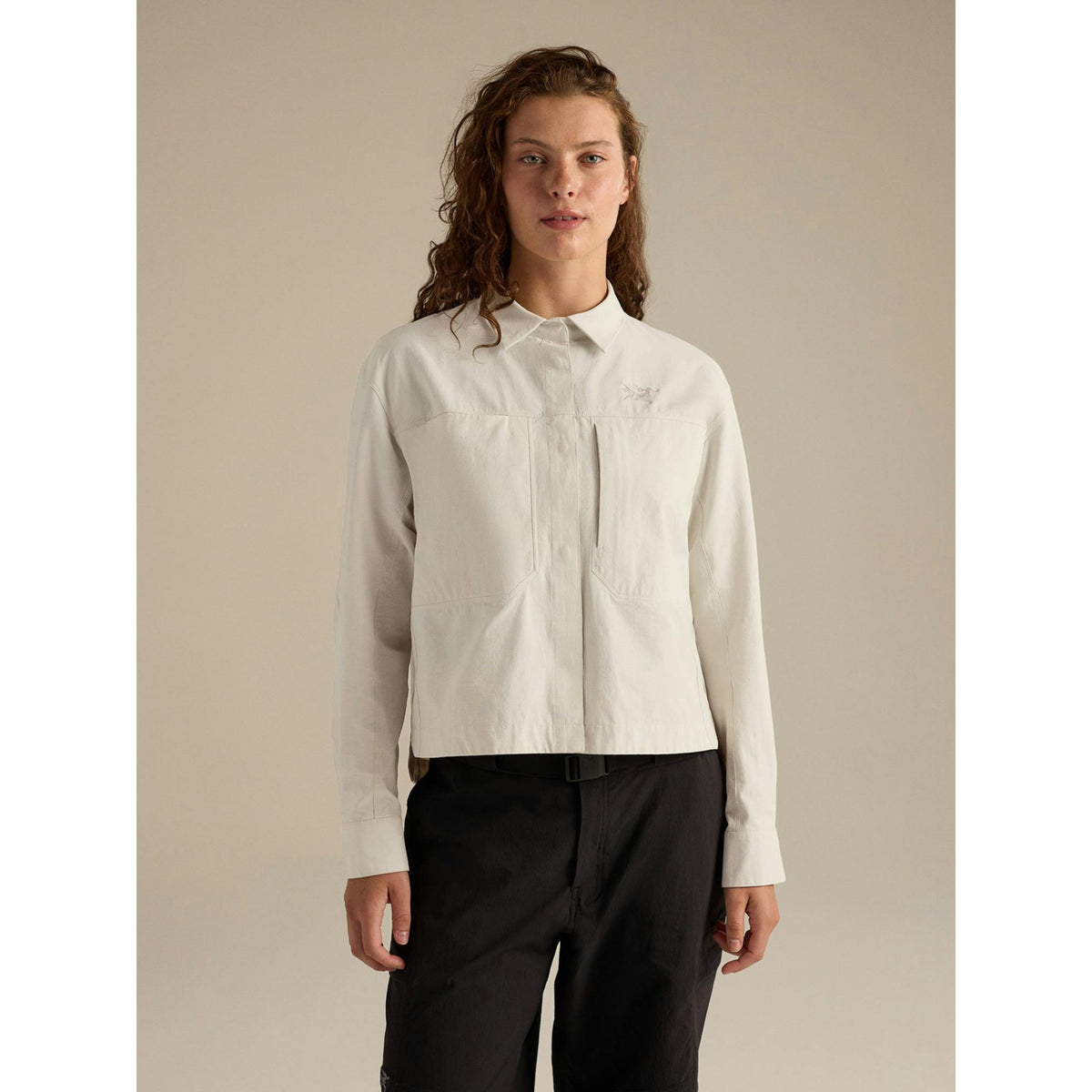 Arcteryx Womens Clarkia SL Cotton Overshirt - Sea Salt