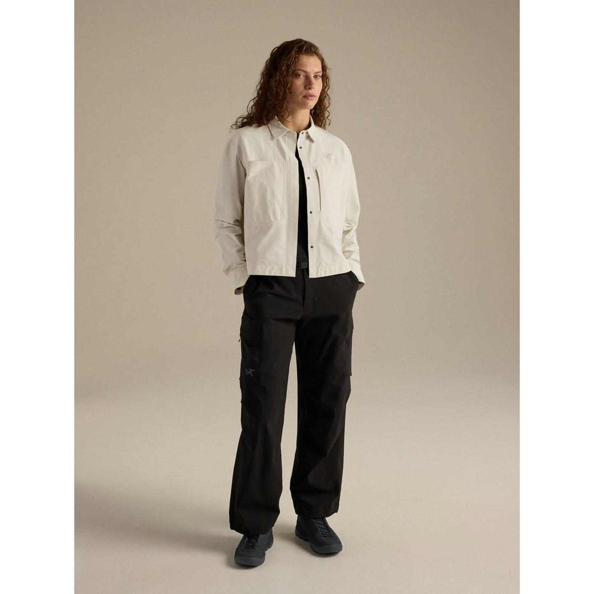 Arcteryx Womens Clarkia SL Cotton Overshirt - Sea Salt