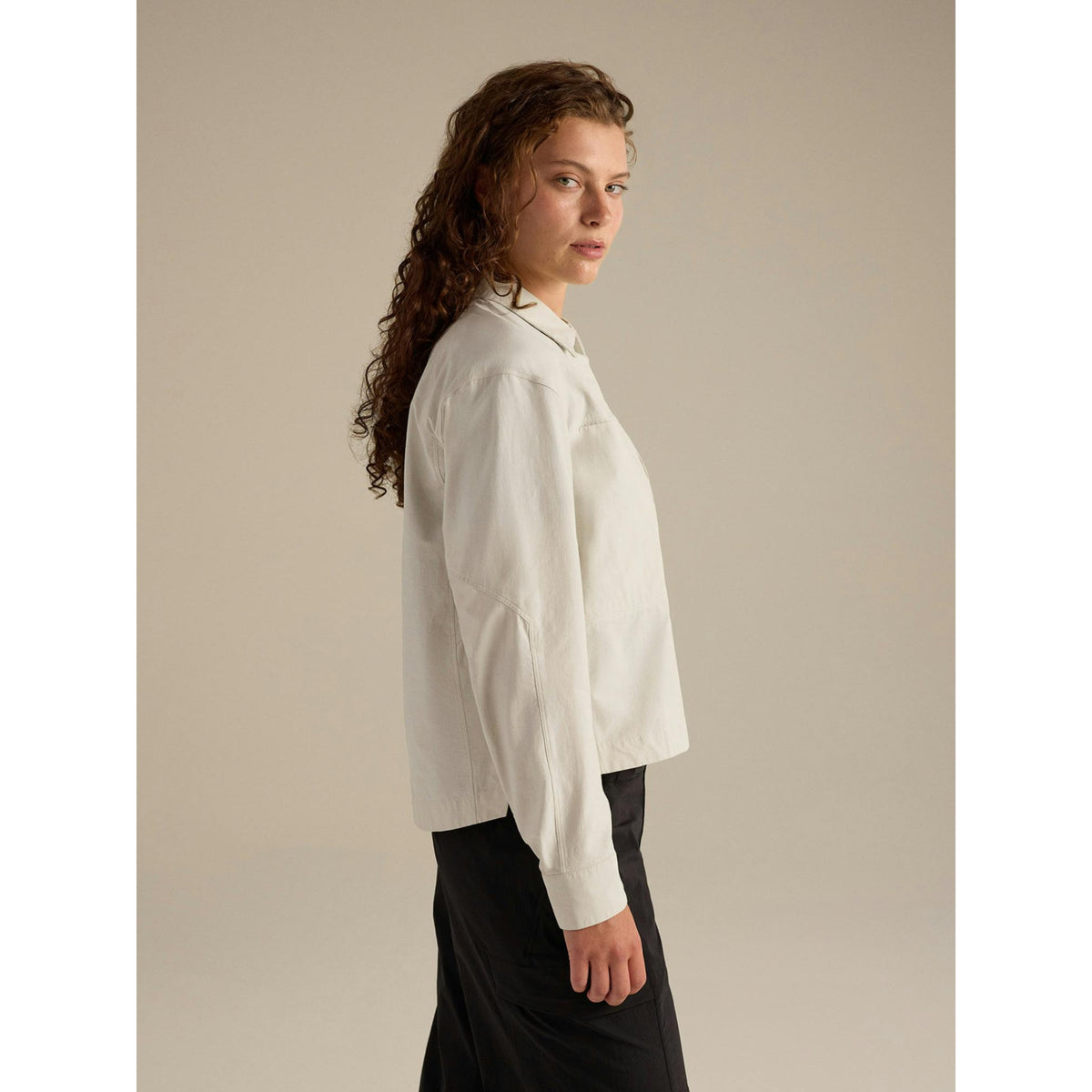 Arcteryx Womens Clarkia SL Cotton Overshirt - Sea Salt