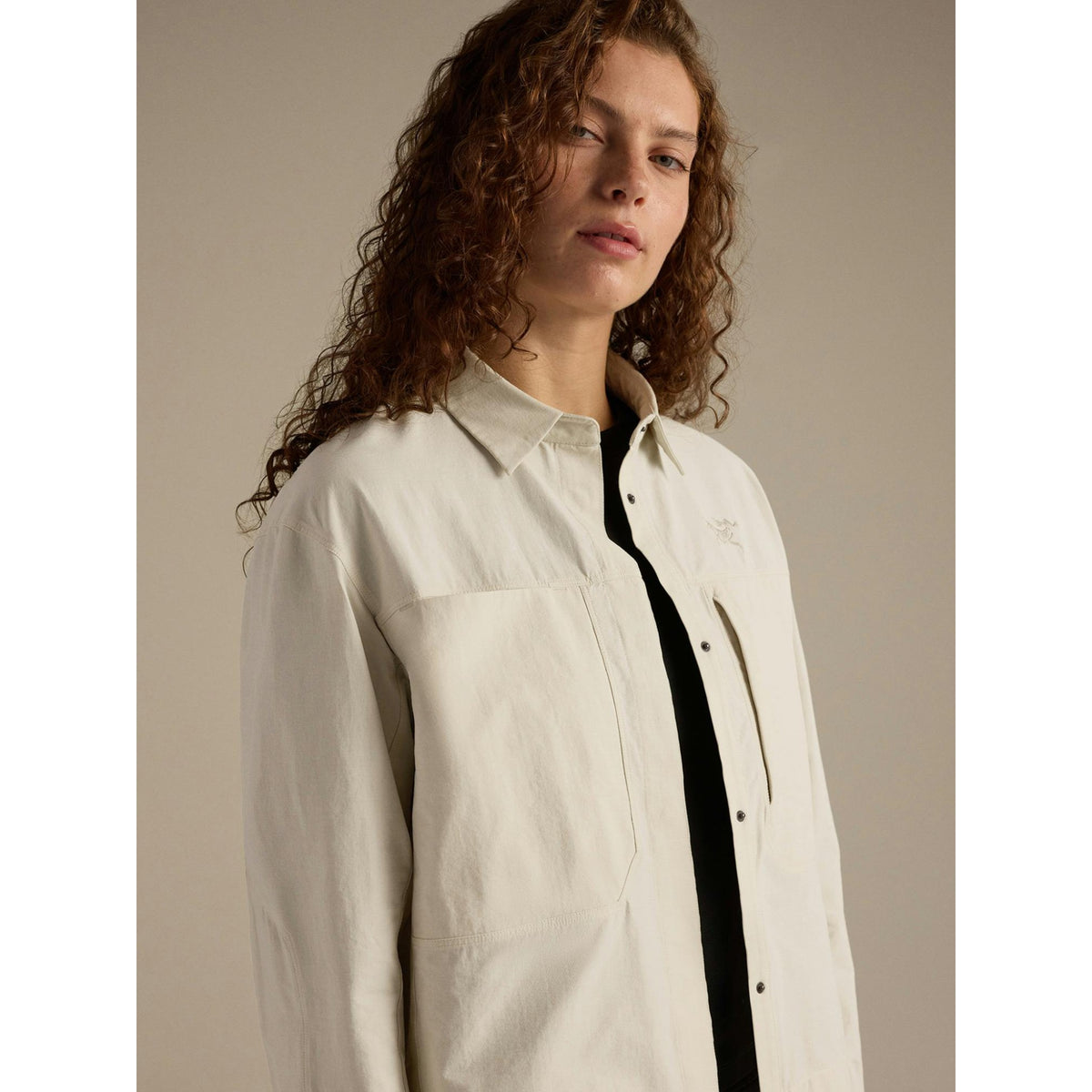 Arcteryx Womens Clarkia SL Cotton Overshirt - Sea Salt