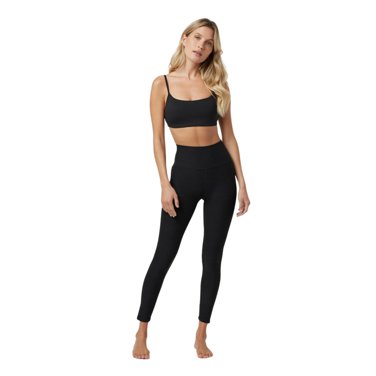 Vuori Womens Clear Elevation Legging-Black Heather 