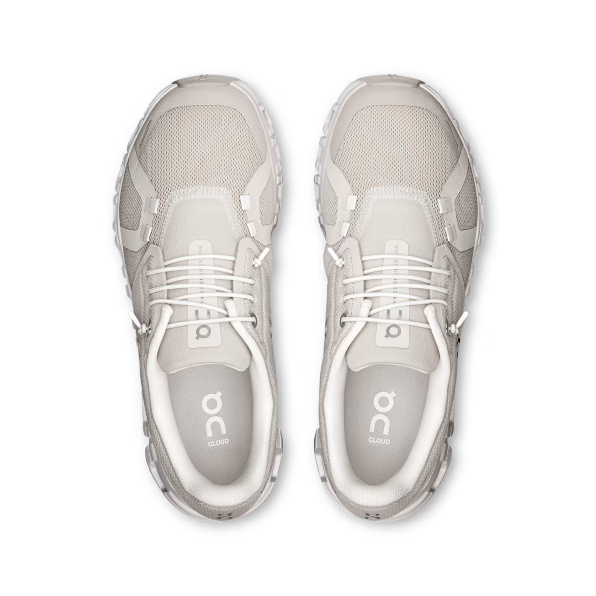 On Running Womens Cloud 6 in Pearl | White-Pearl & White
