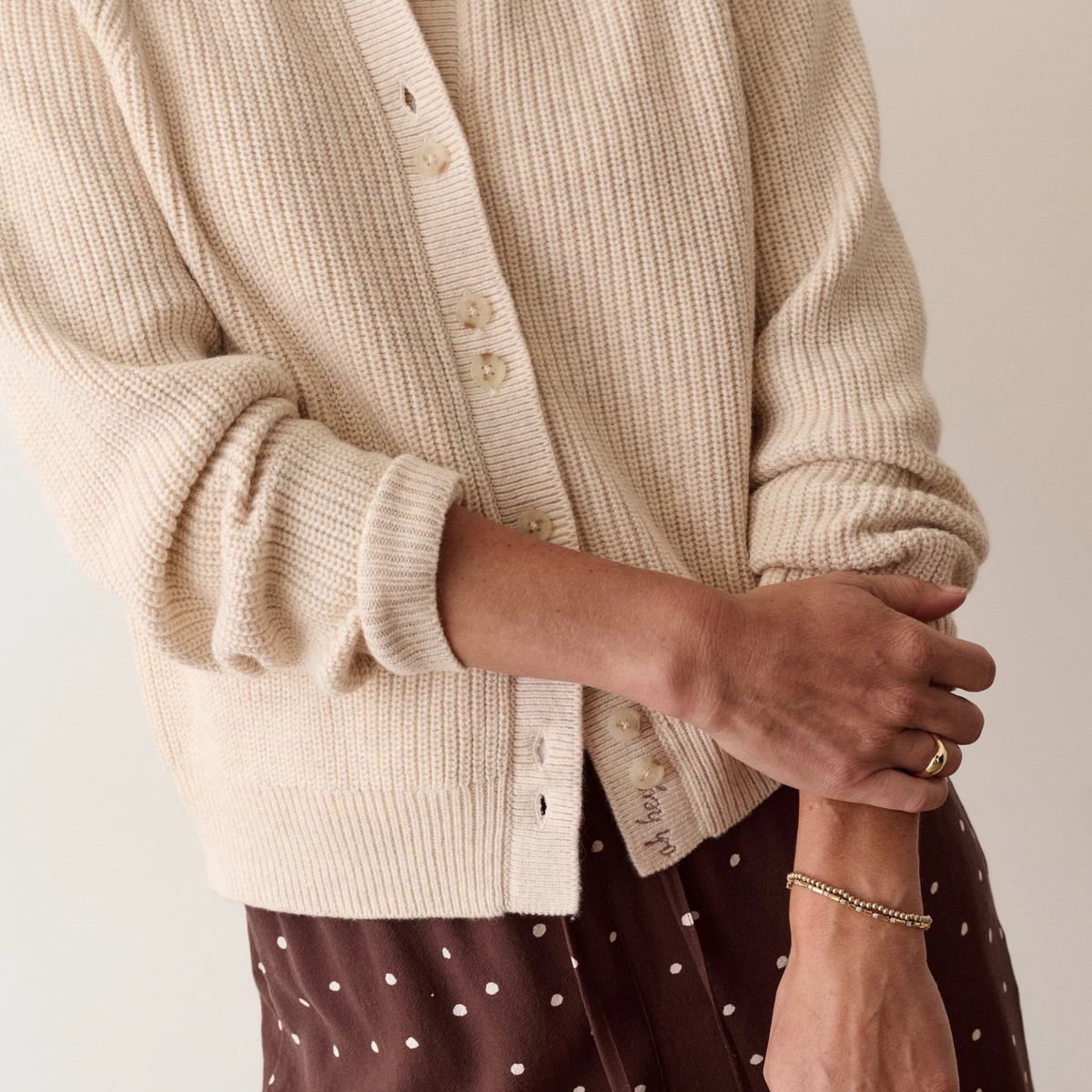 Marine Layer Womens Collared Robin Update in Oatmeal-Oatmeal