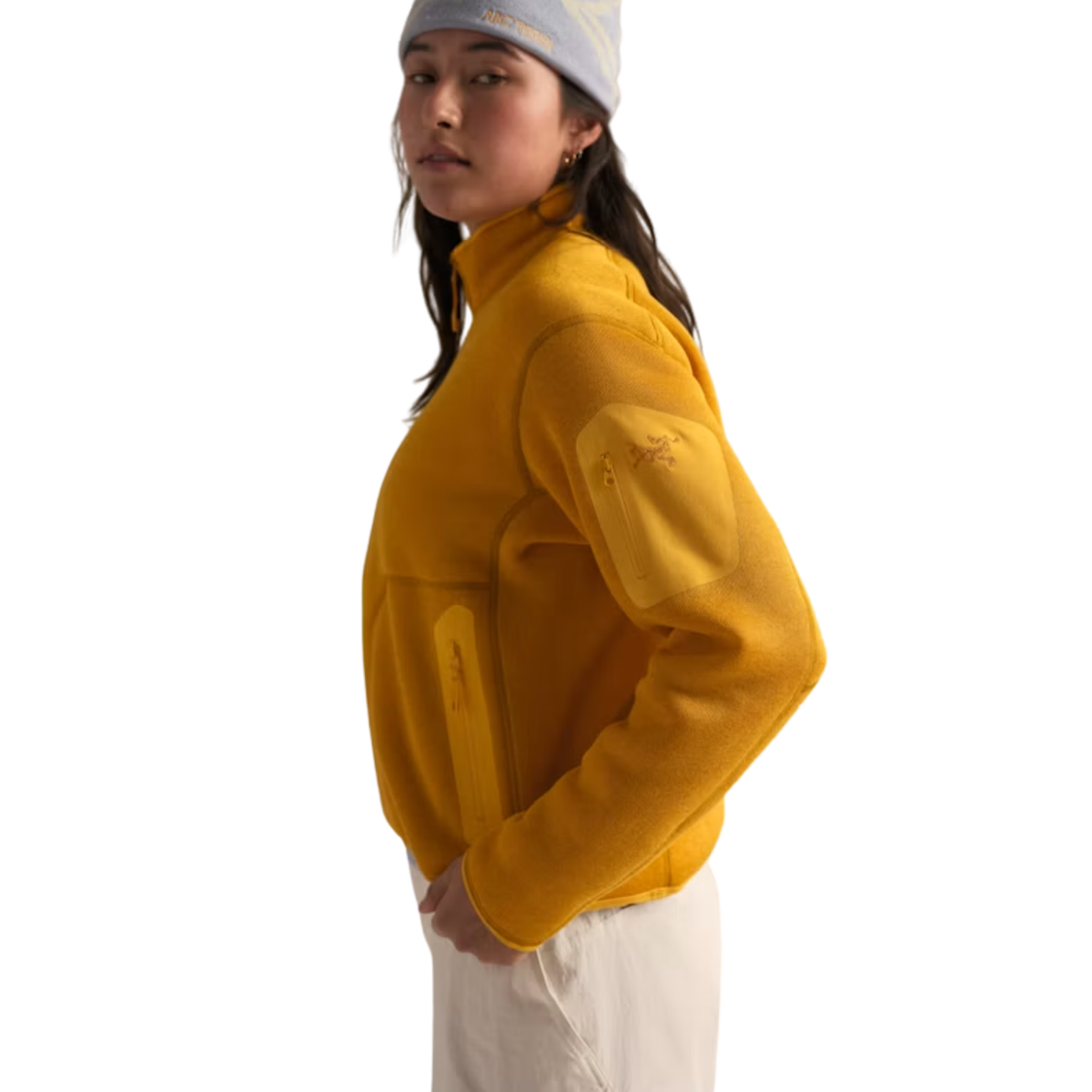 Arcteryx Womens Covert 1/2 Zip- Larch Heather