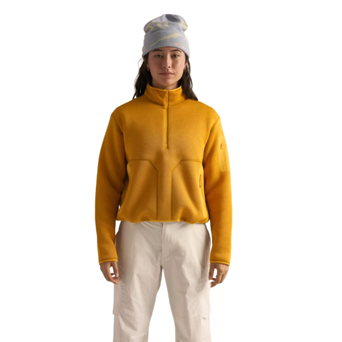 Arcteryx Womens Covert 1/2 Zip- Larch Heather