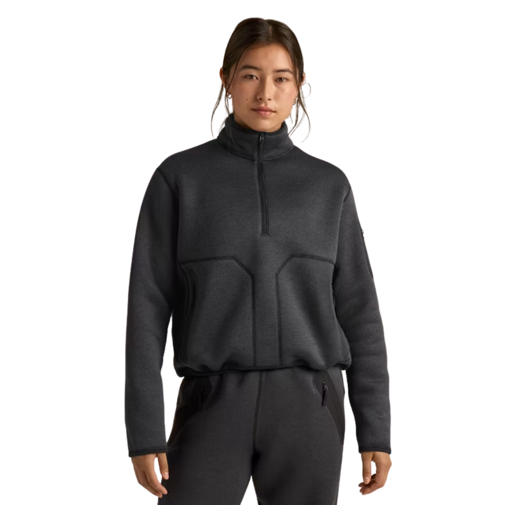 Arcteryx Womens Covert 1/2 Zip F26-Black Heather