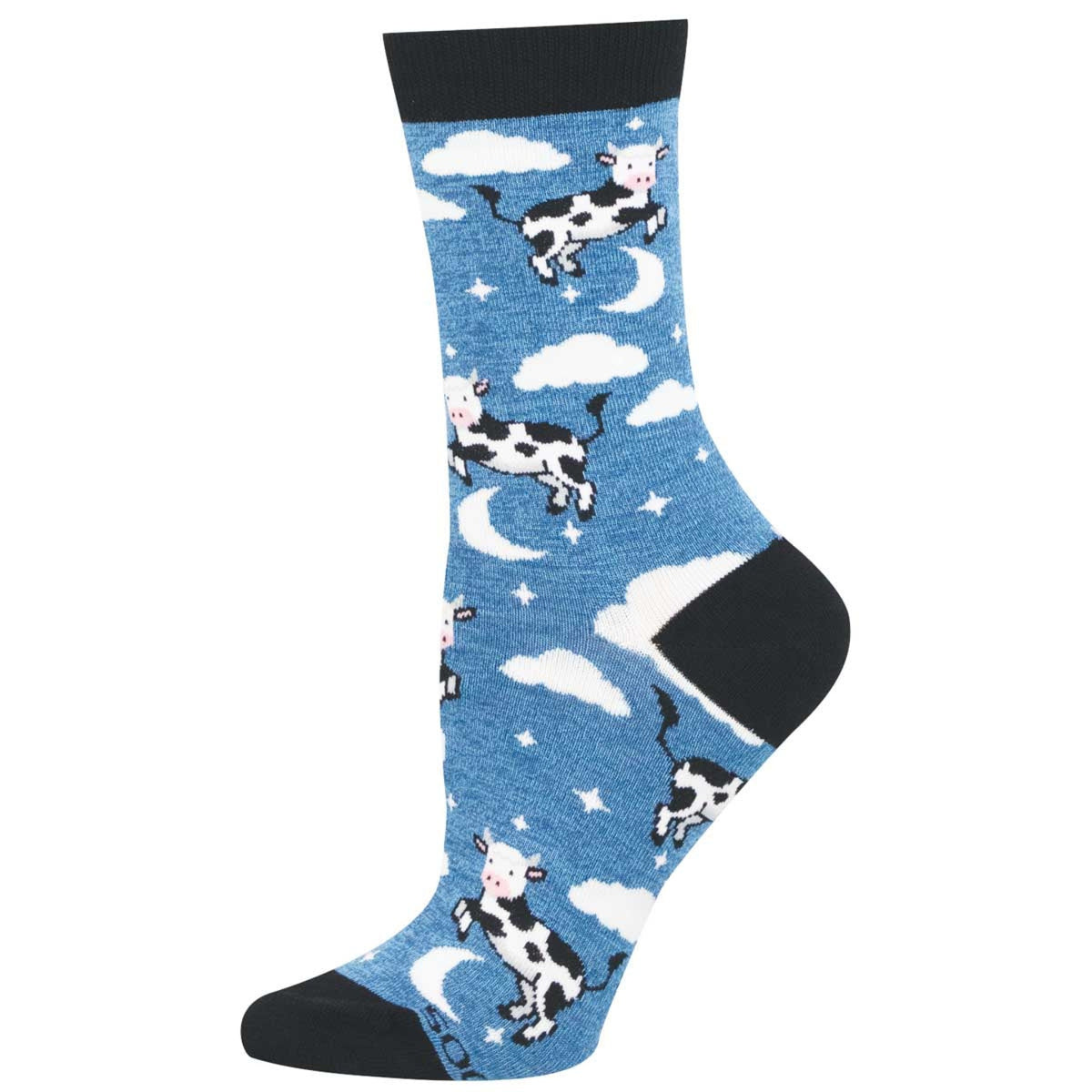 Socksmith Womens Cow Jumped Over The Moon Sock