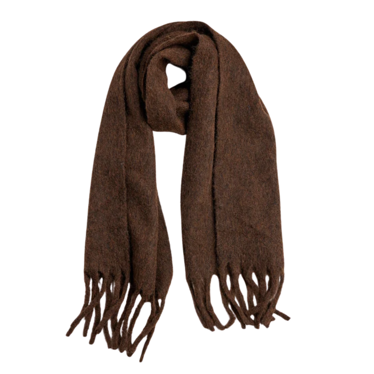 Hat Attack Womens Cozy Solid Scarf-Espresso 