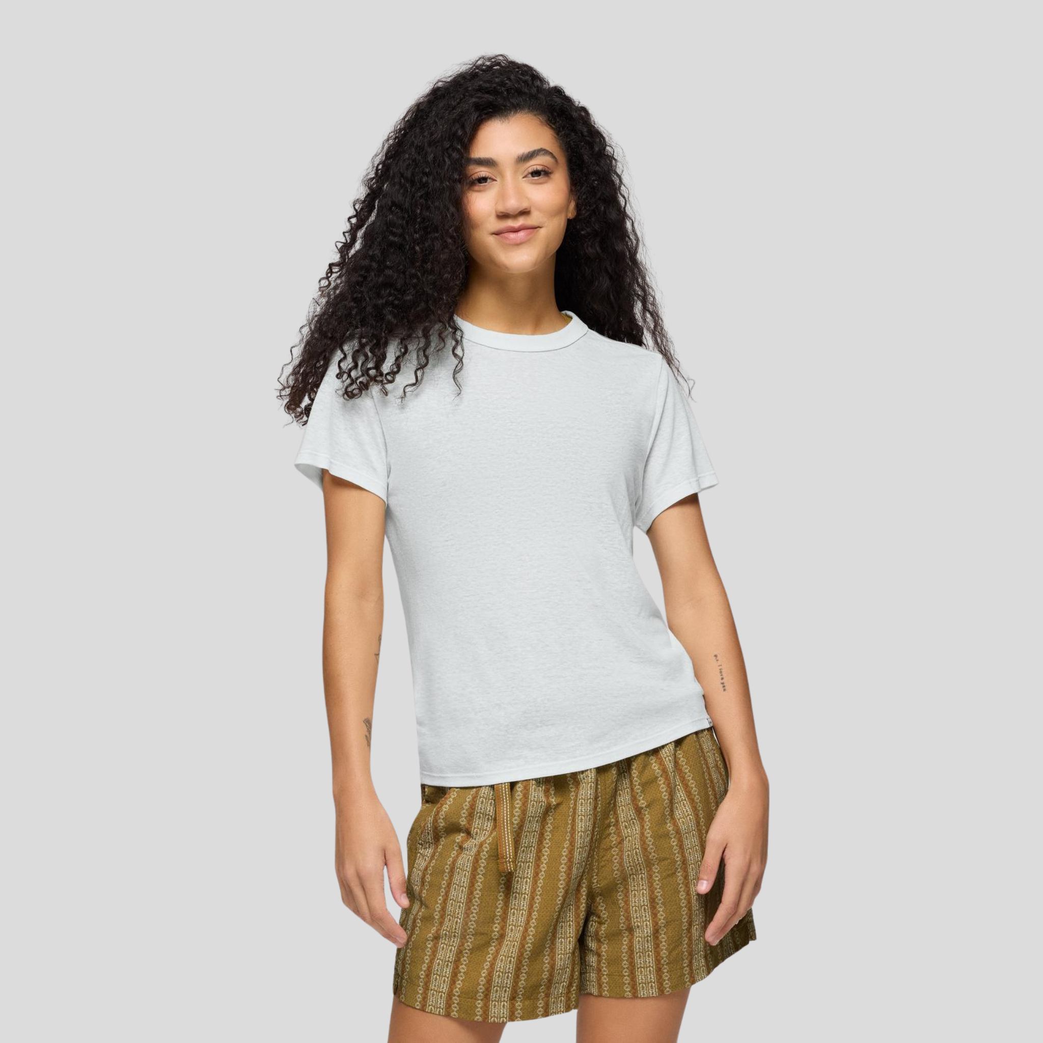 Prana Womens Cozy Up SS Crew-Soft White