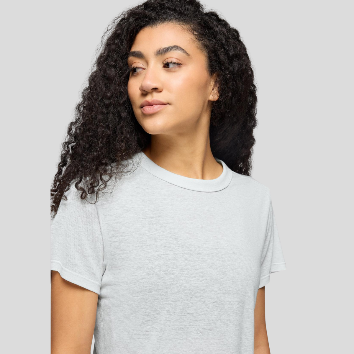 Prana Womens Cozy Up SS Crew-Soft White