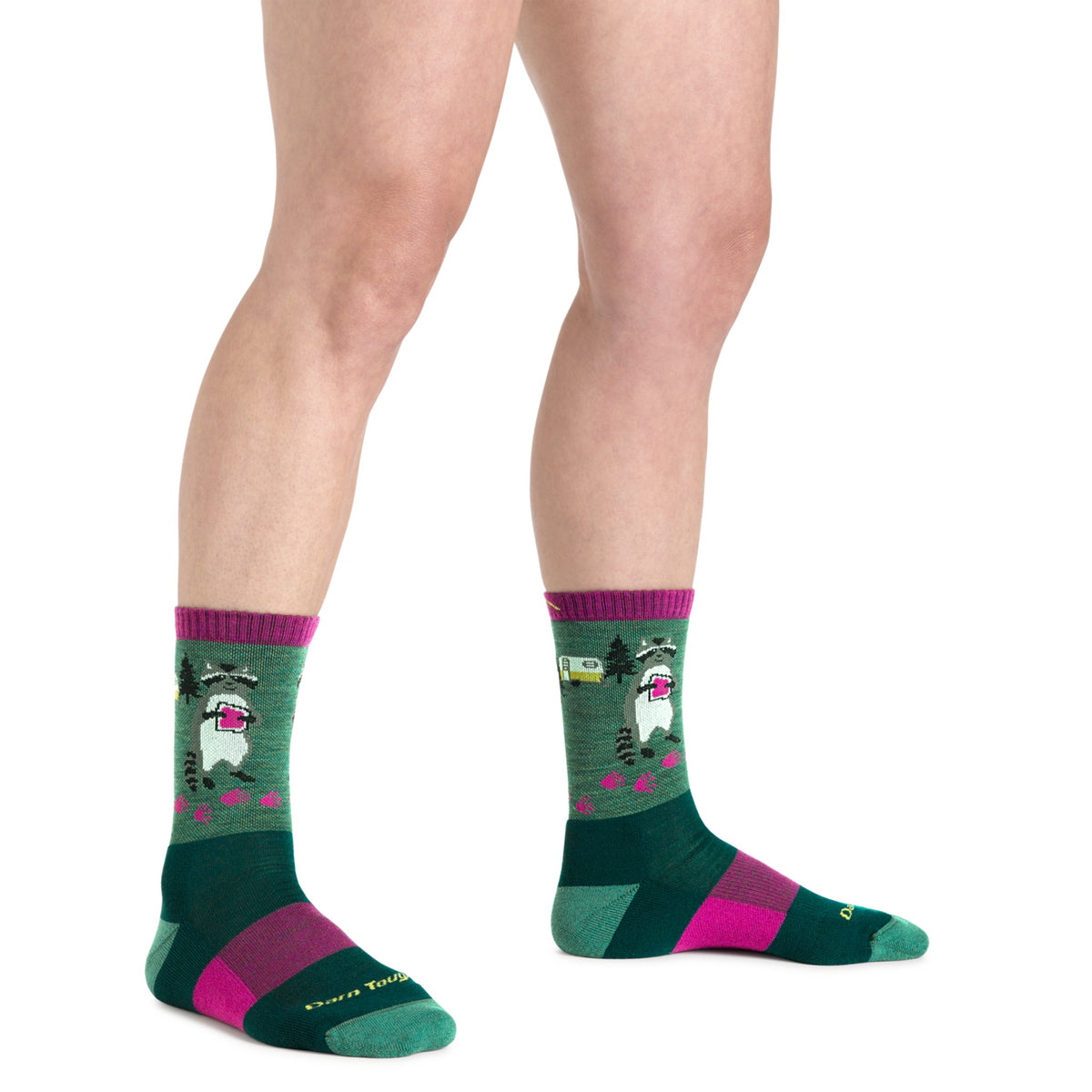 Darn Tough Vermont Womens Critter Club Micro Crew Lightweight With Cushion