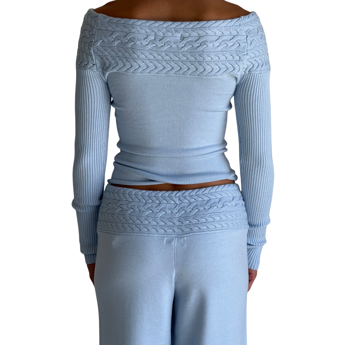 Frankies Bikinis Womens Crosby Cloud Knit Sweater-Horizon