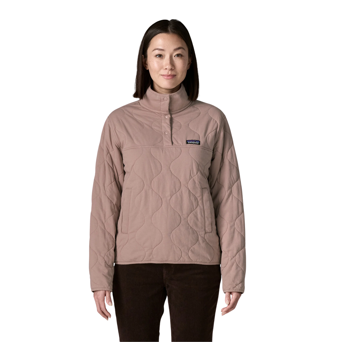 Patagonia Womens Daily Quilted Snap-T P/O-Stingray Mauve