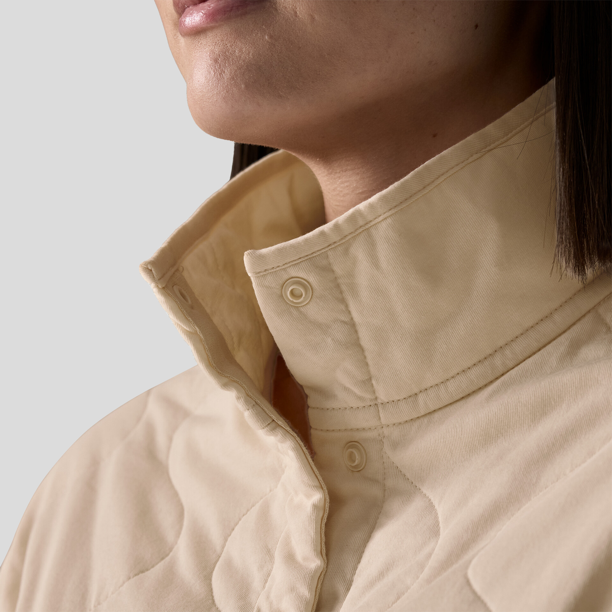 Patagonia Womens Daily Quilted Snap-T P/O F26-Natural