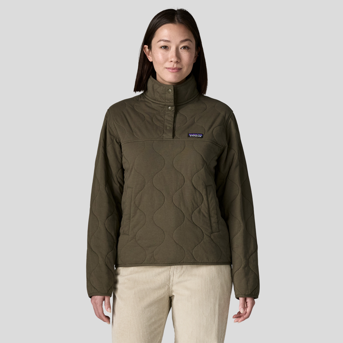 Patagonia Womens Daily Quilted Snap-T P/O F26-Natural