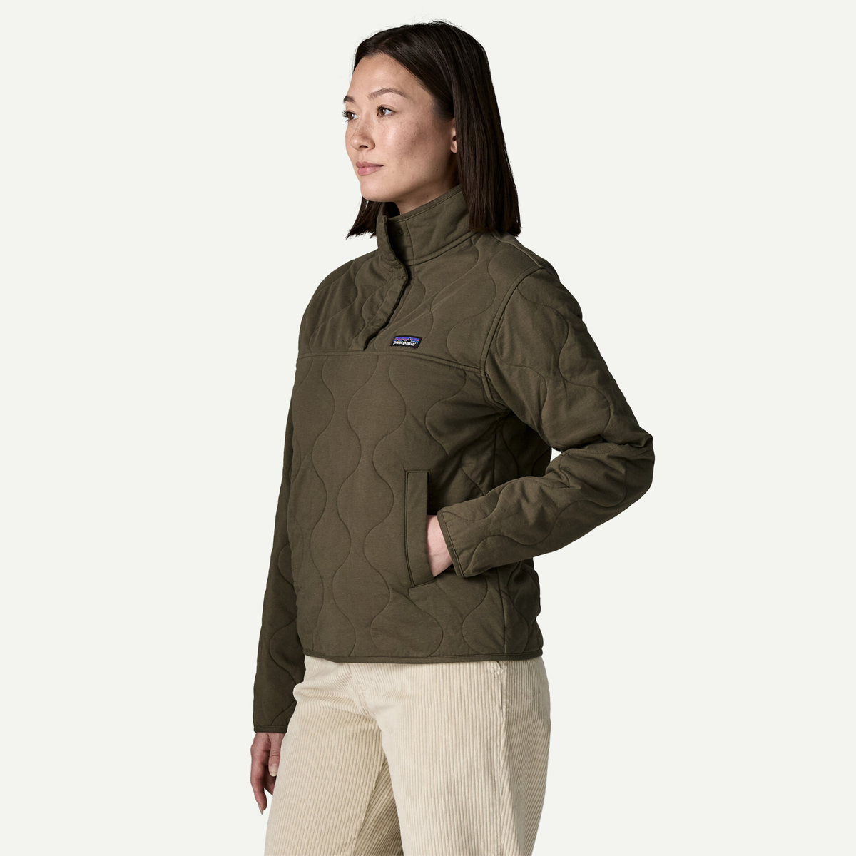 Patagonia Womens Daily Quilted Snap-T P/O F26-Natural