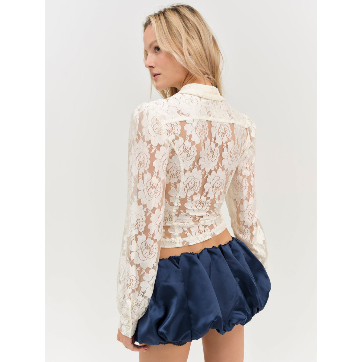 For Love And Lemons Womens Dawn Top in Cream