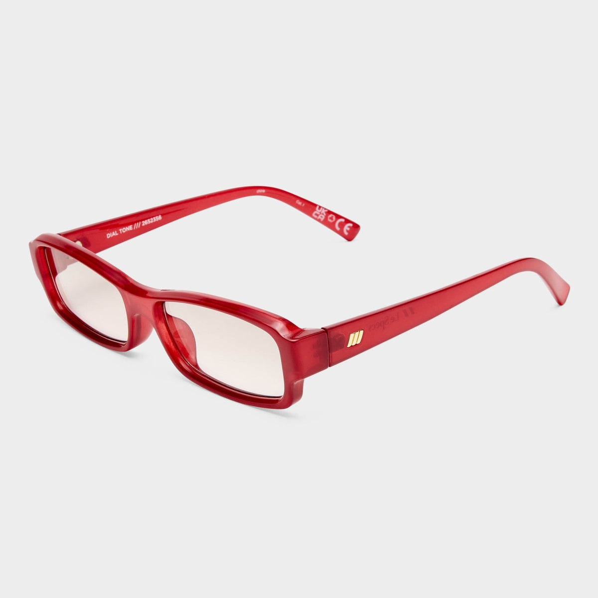 Le Specs Womens Dial Tone Sunglasses - Cranberry
