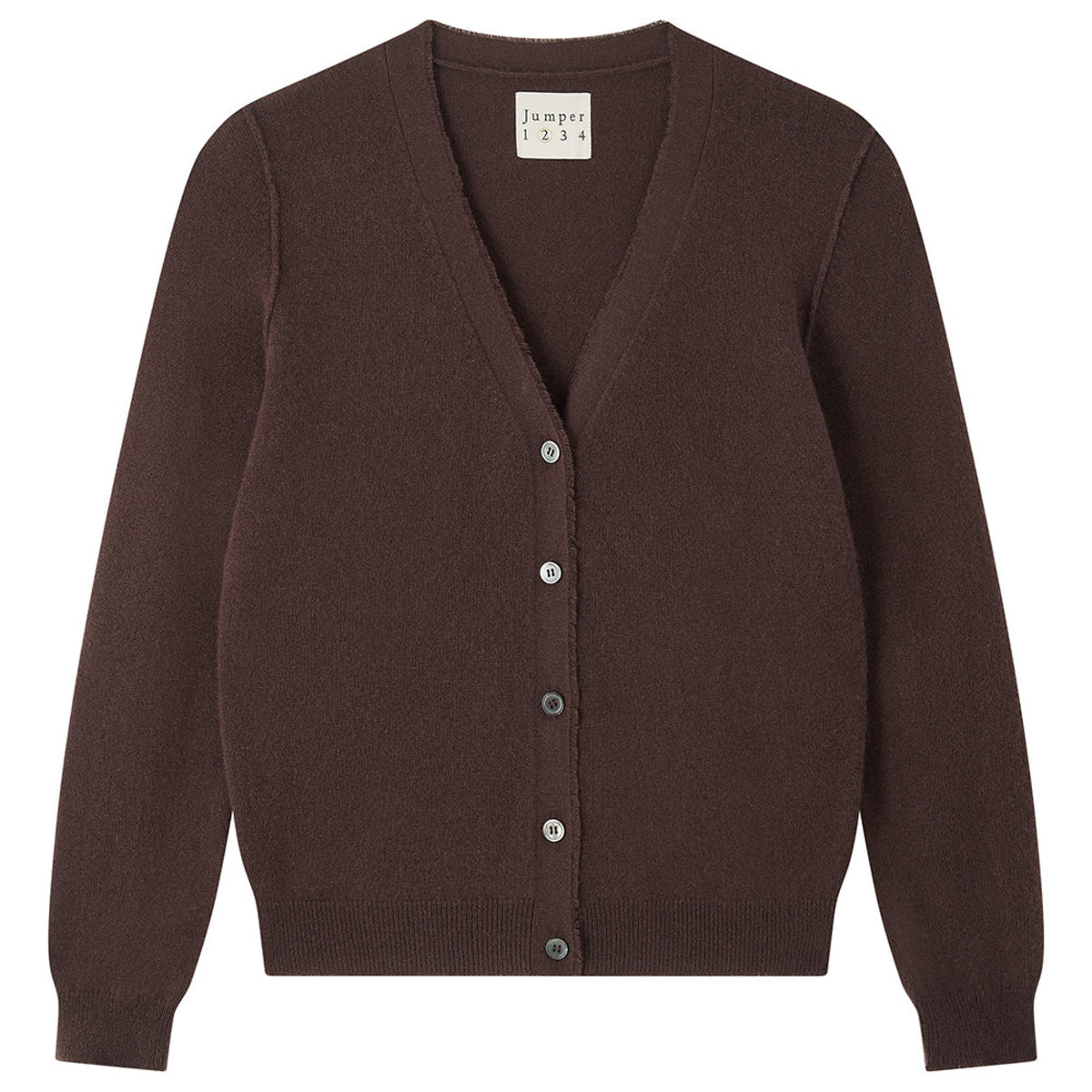 Jumper1234 Womens Distressed Vee Cardigan