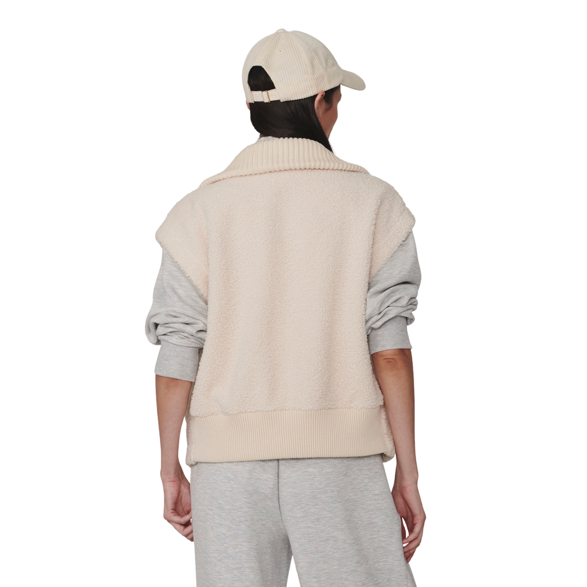 Varley Womens Dominic Sherpa Gilet-Sandshell