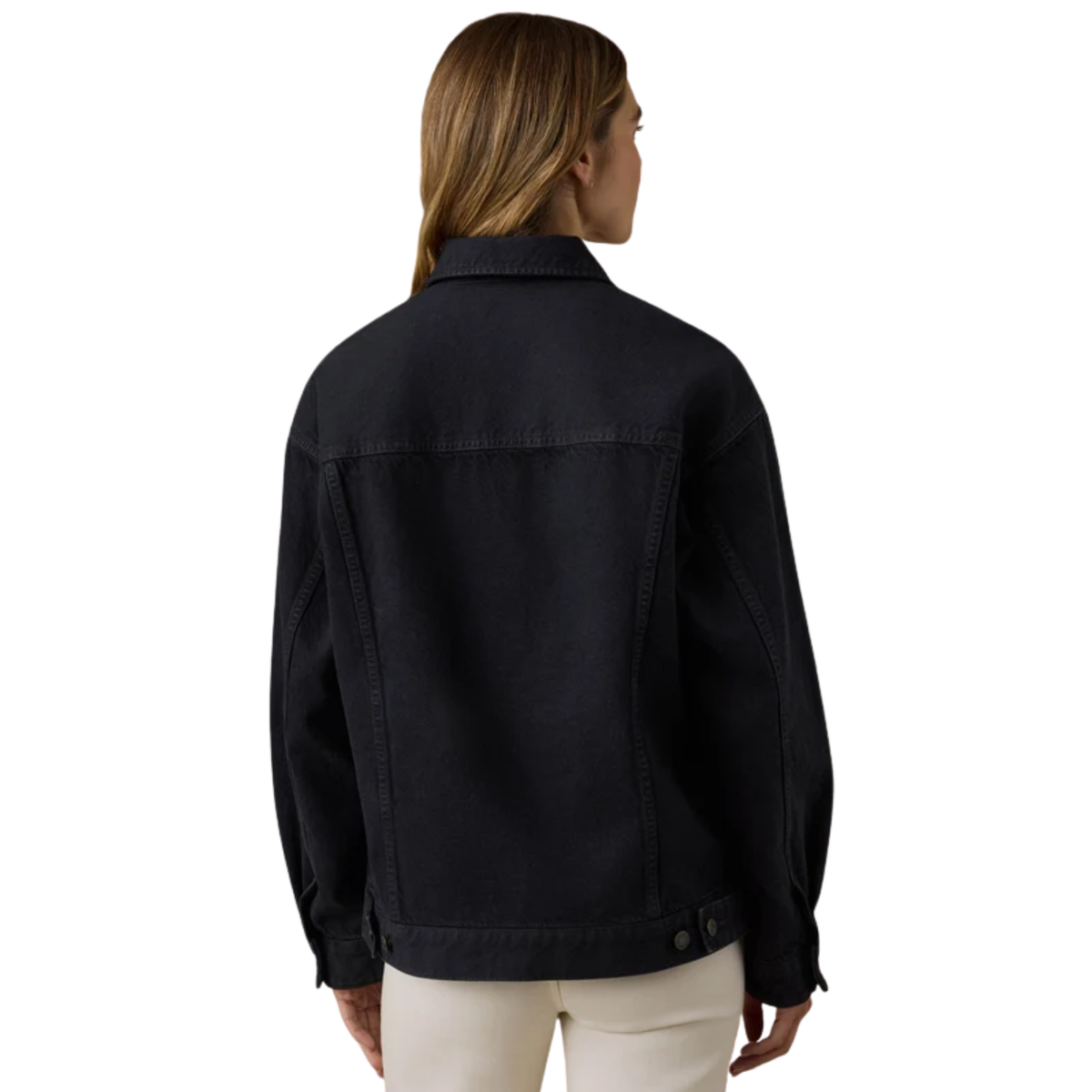 Faherty Womens Driftwood Denim Jacket-Washed Black