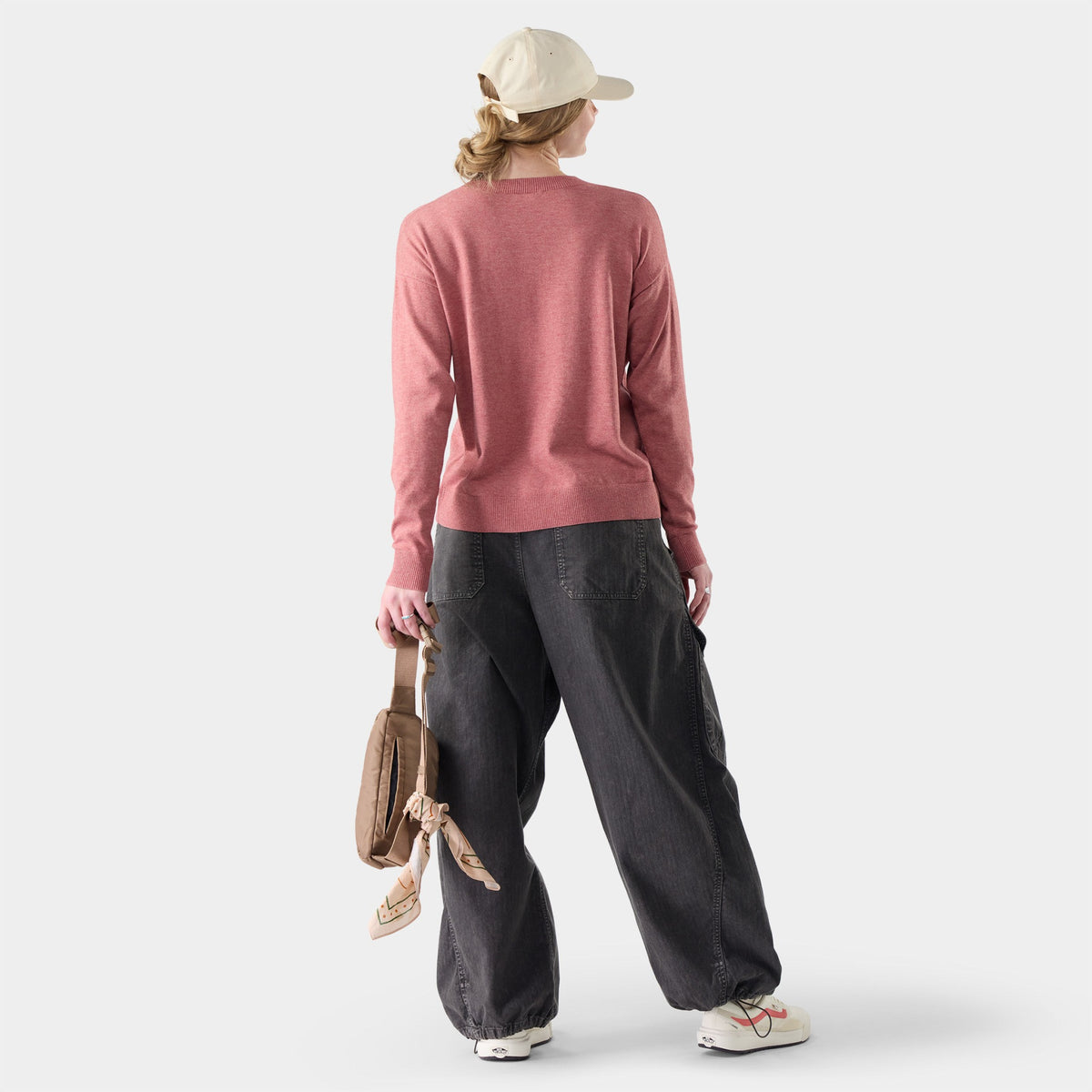 Smartwool Womens Edgewood Crew Sweater F26 - Rosewood Heather