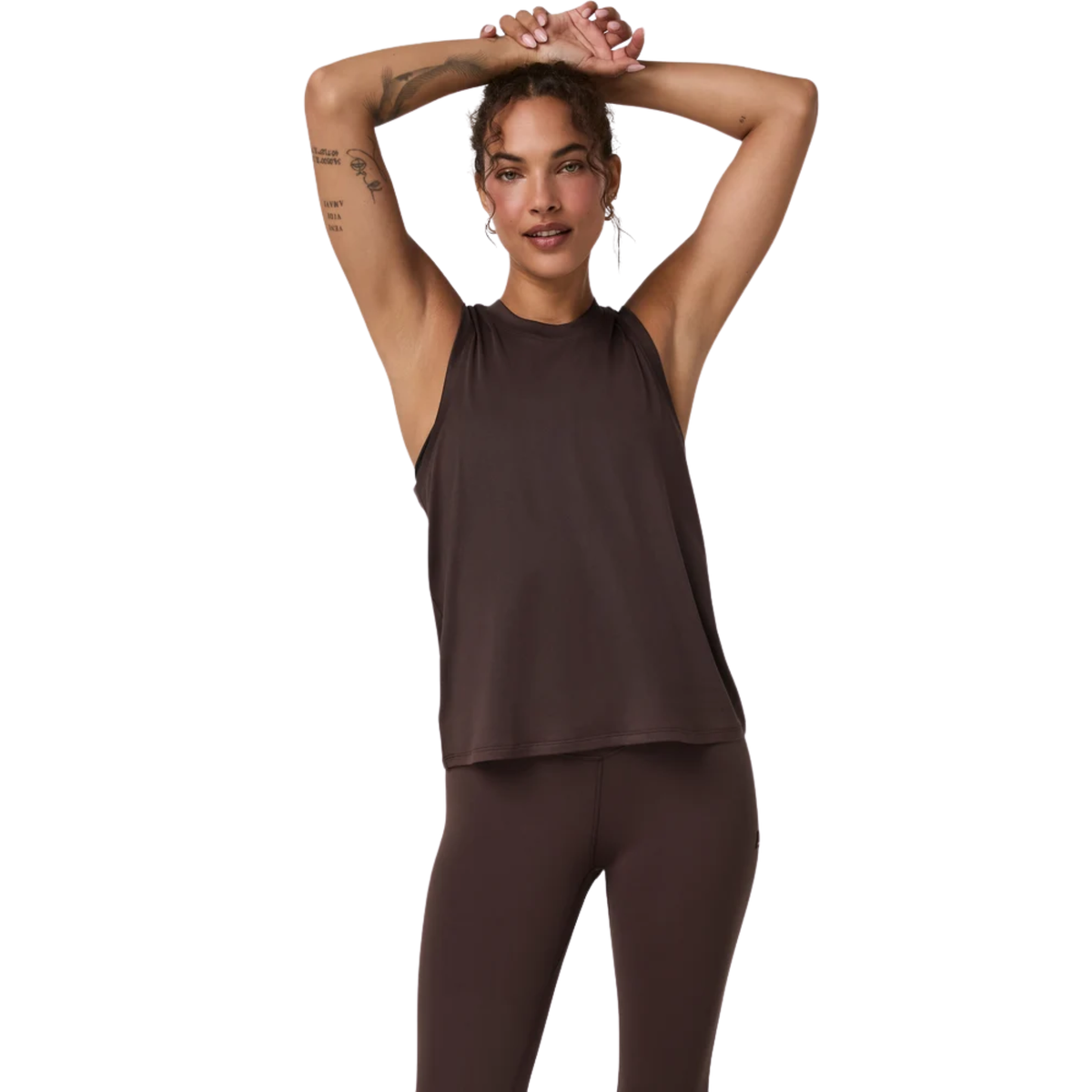 Vuori Womens Energy Top Long- French Roast