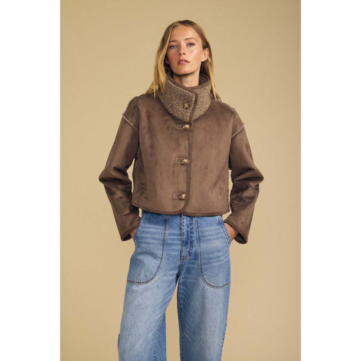 Velvet Womens Esme Cardigan - Faded Coco