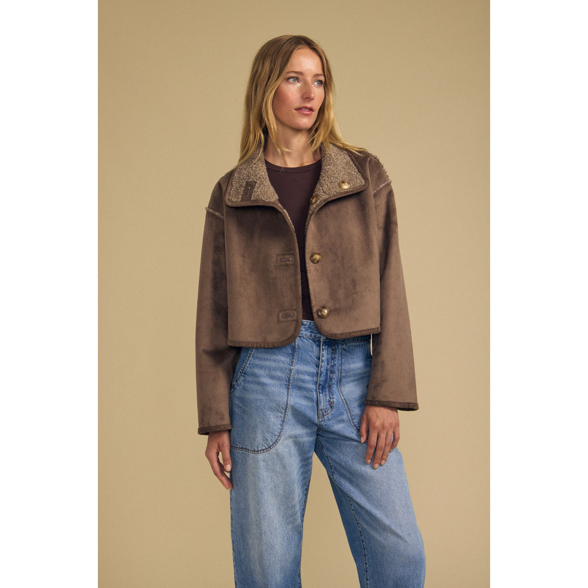 Velvet Womens Esme Cardigan - Faded Coco