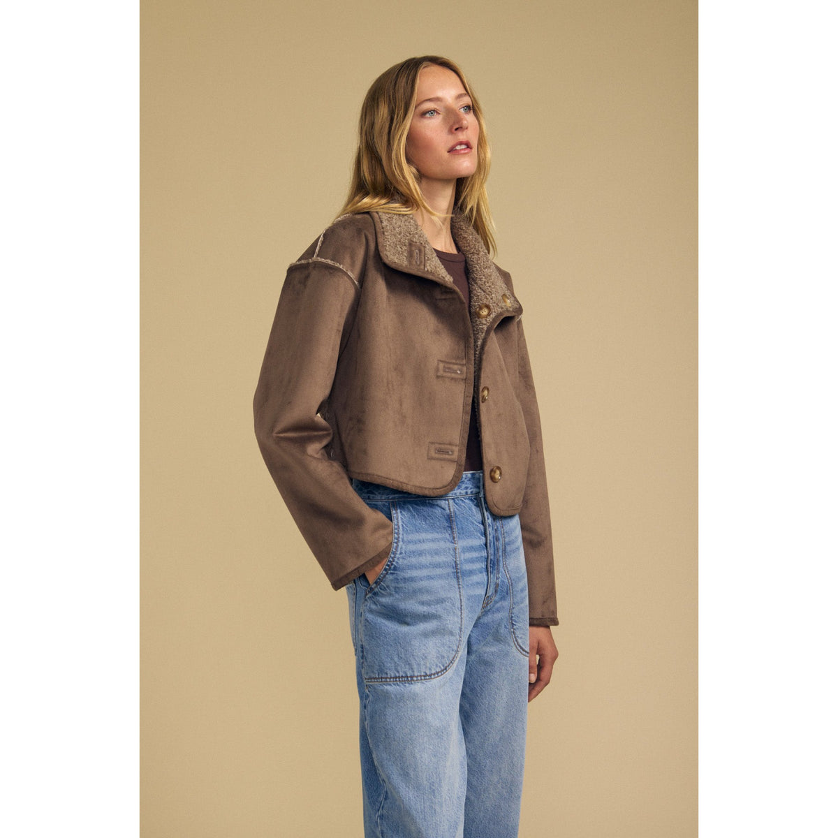Velvet Womens Esme Cardigan - Faded Coco