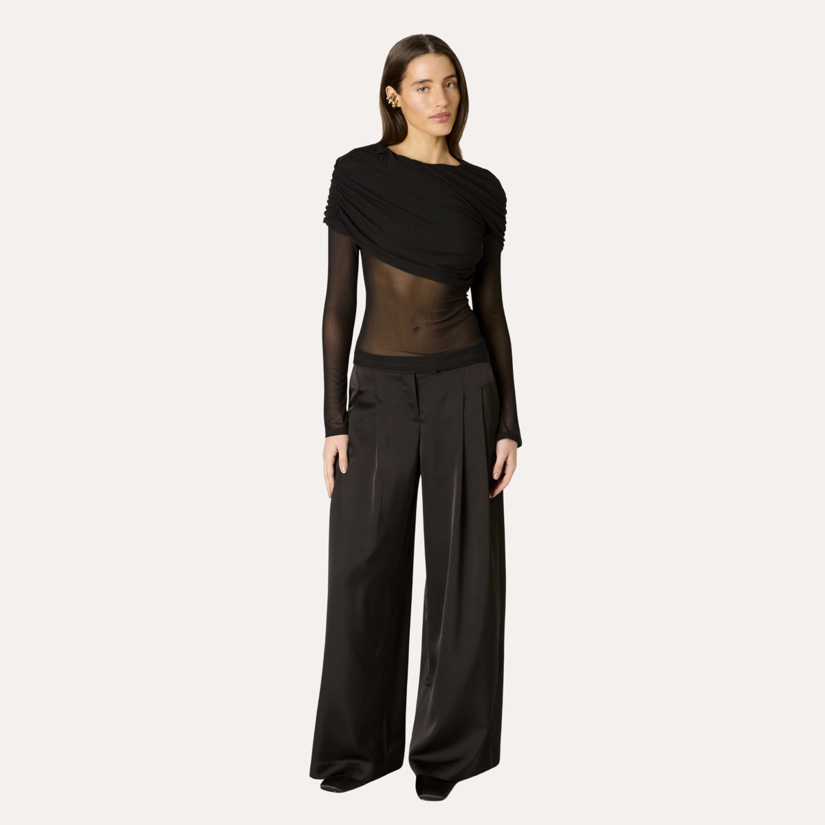 Place Shop Womens Everleigh Top- Black