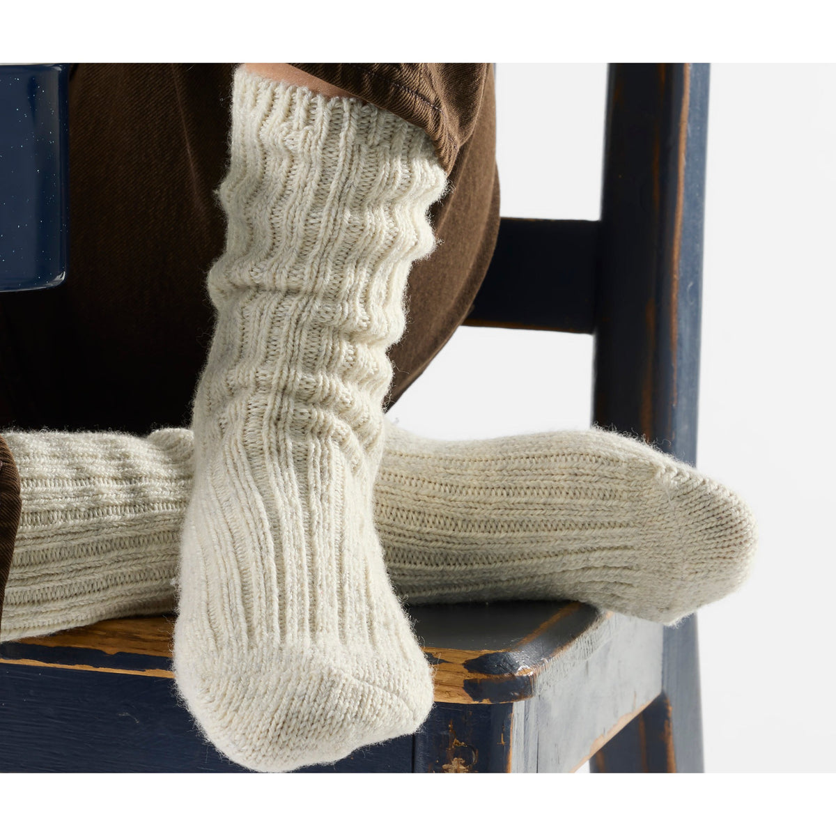 Smartwool Womens Everyday Cozy Heritage Rib Crew Socks - Ash