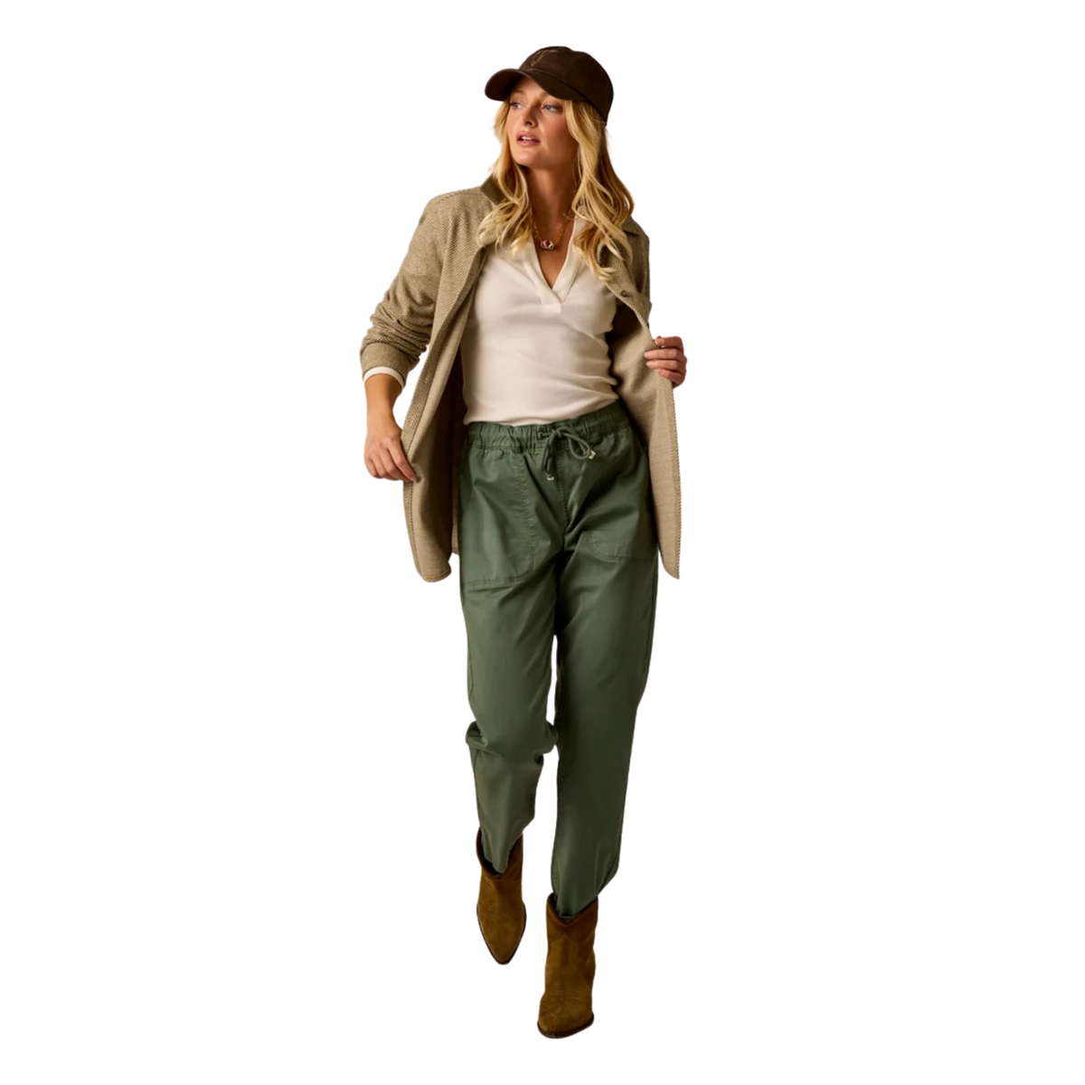 Carve Designs Womens Fairbanks Supersoft Shirt-Herringbone