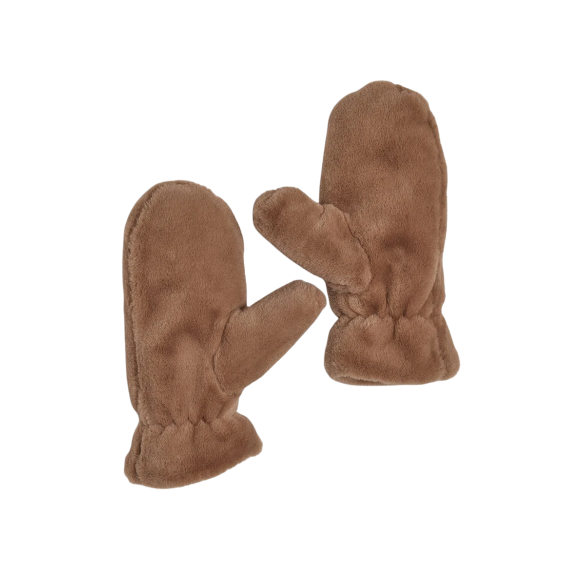 Hat Attack Womens Faux Fur Mitten-Tan