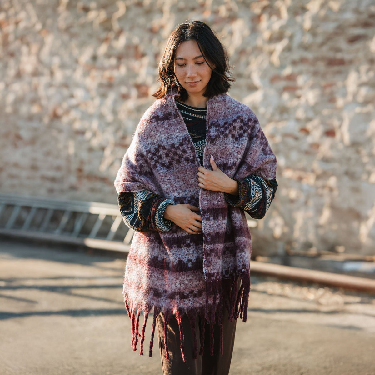 Pistil hats Womens Fawn Scarf - Plum