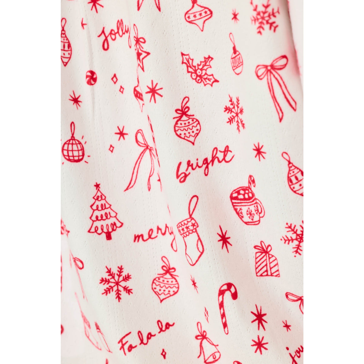 Pj Salvage Womens Femme De Noel PJ Set - Ivory