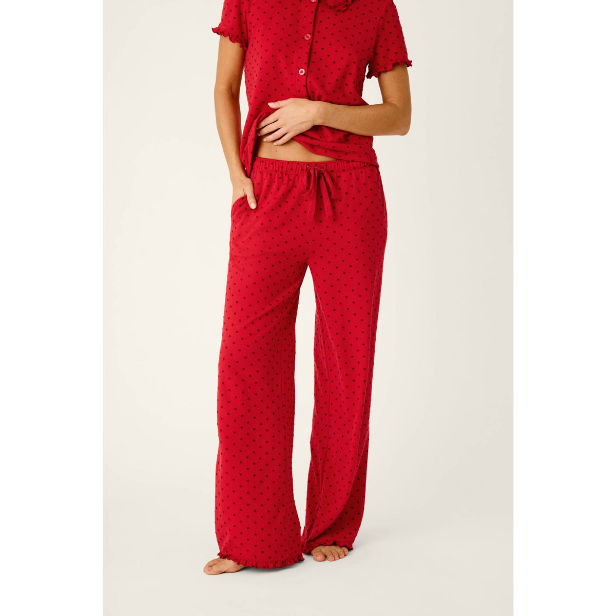 Pj Salvage Womens Femme De Noel Pant - Lipstick