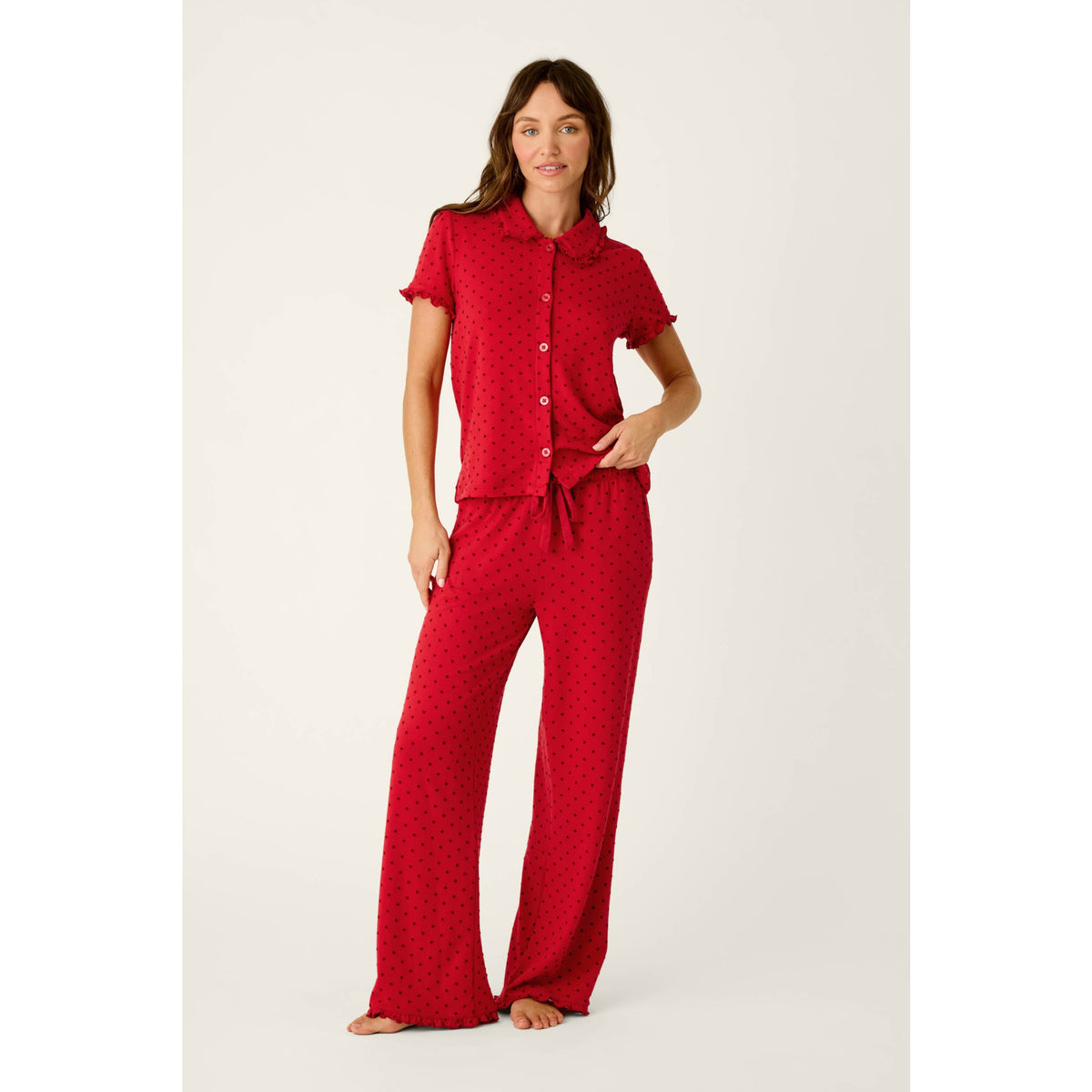 Pj Salvage Womens Femme De Noel Pant - Lipstick
