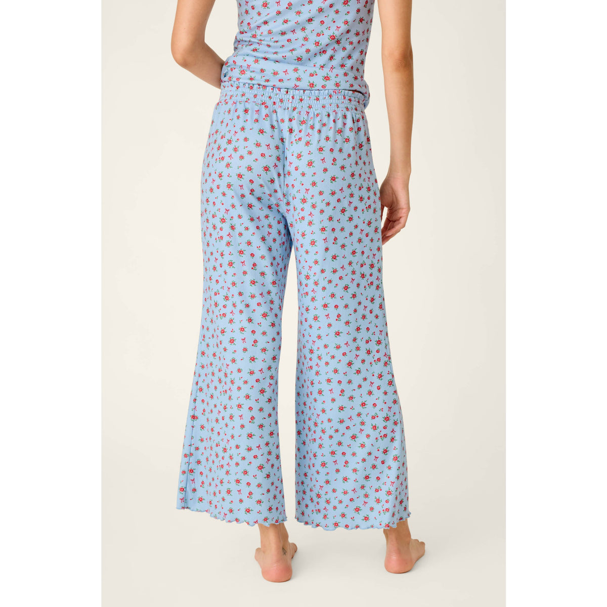 Pj Salvage Womens Festive Florals Crop Pant - Skyride