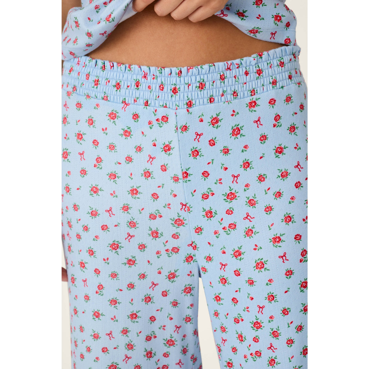 Pj Salvage Womens Festive Florals Crop Pant - Skyride