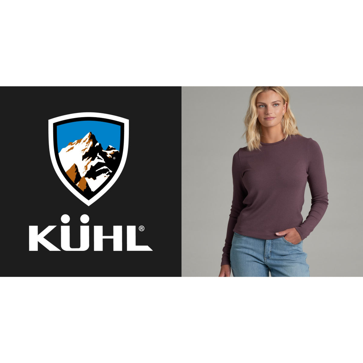 Kuhl Womens Fiora Crew LS - Mulberry