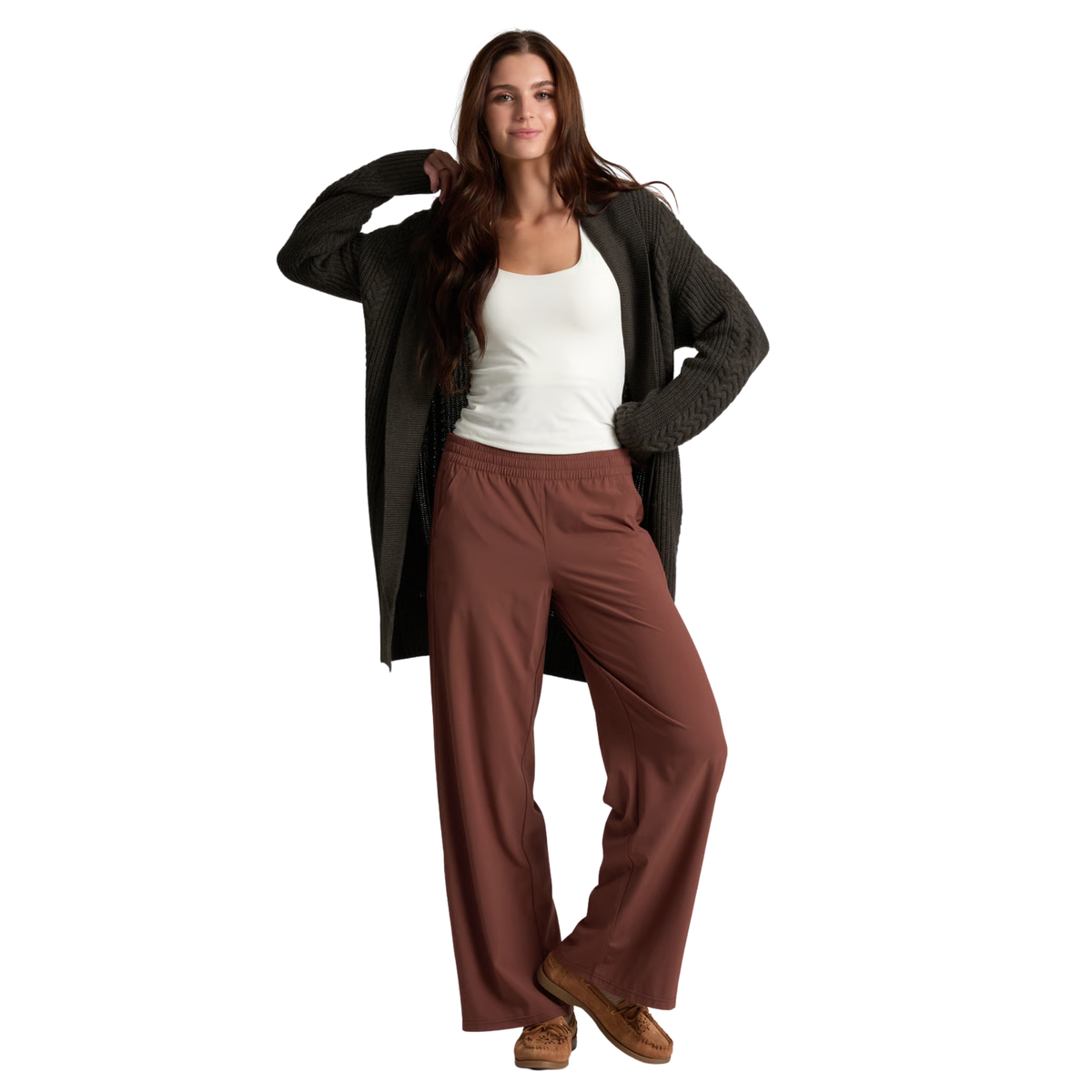 Kuhl Womens Fireside Cardigan-Charcoal