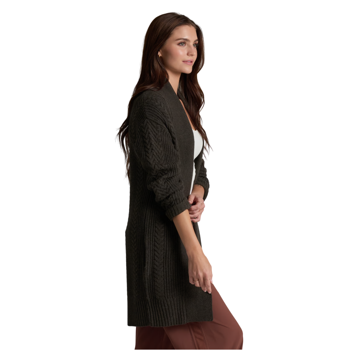 Kuhl Womens Fireside Cardigan-Charcoal