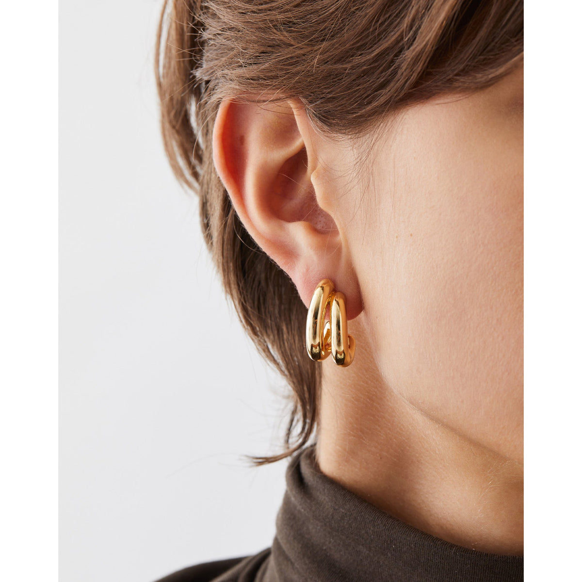 Jenny Bird Womens Florence Earring in Gold - Gold